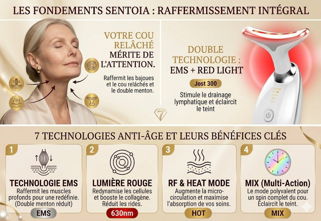 Sentoia™ — Sculpteur Lift Cou & Visage 7-en-1